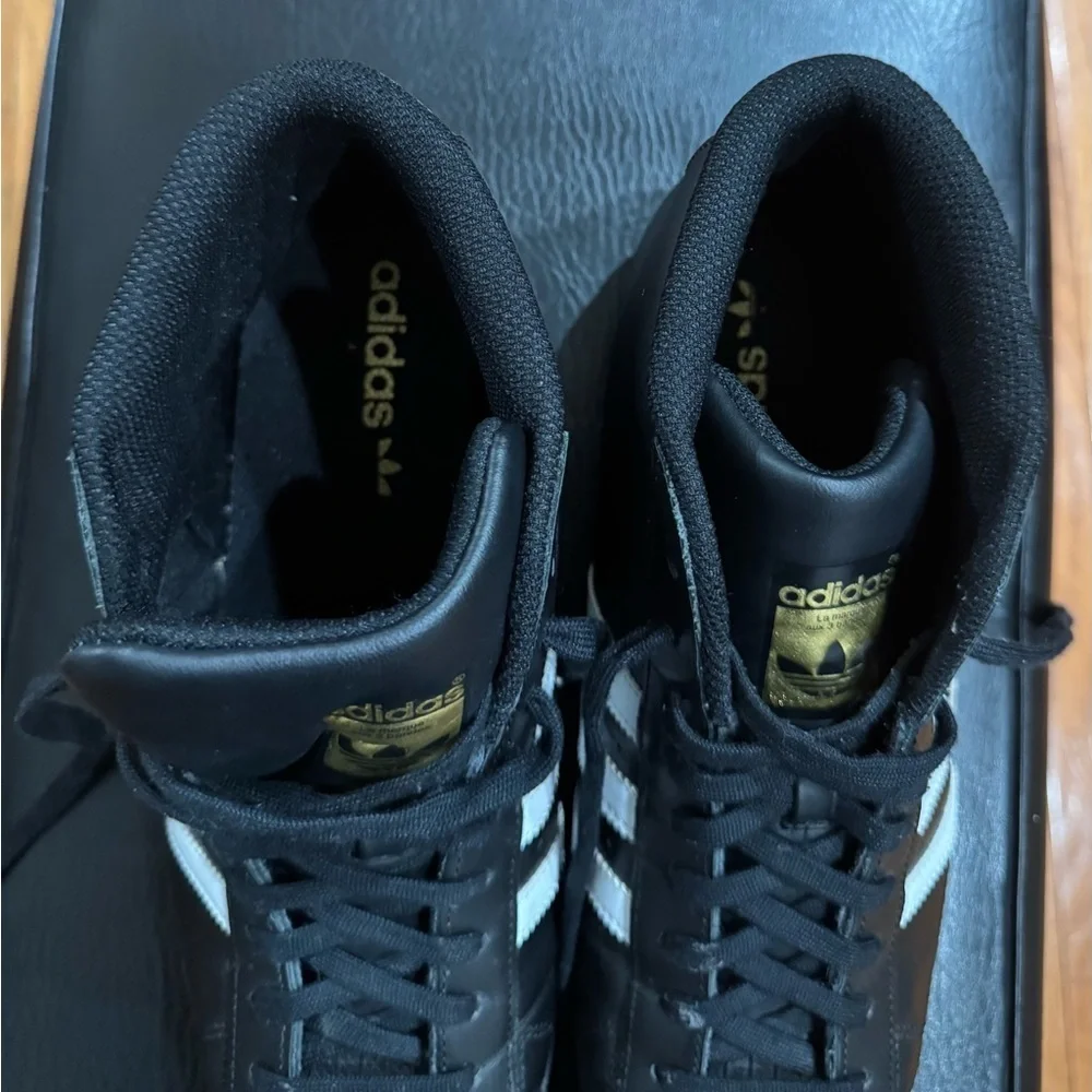 Adidas Mens Pro Model Black Basketball Shoes Sneakers Size 10.5